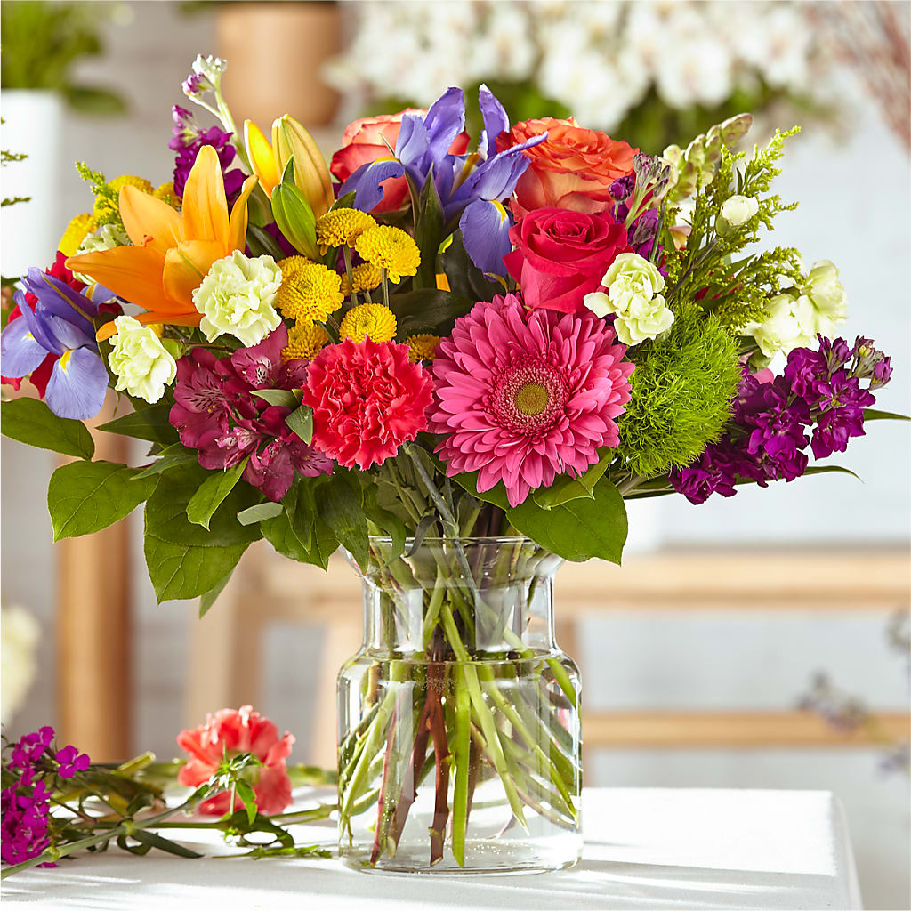 Bold & Bright – A Florist Original – FRUIT & FLOWER CREATIONS, Portland OR