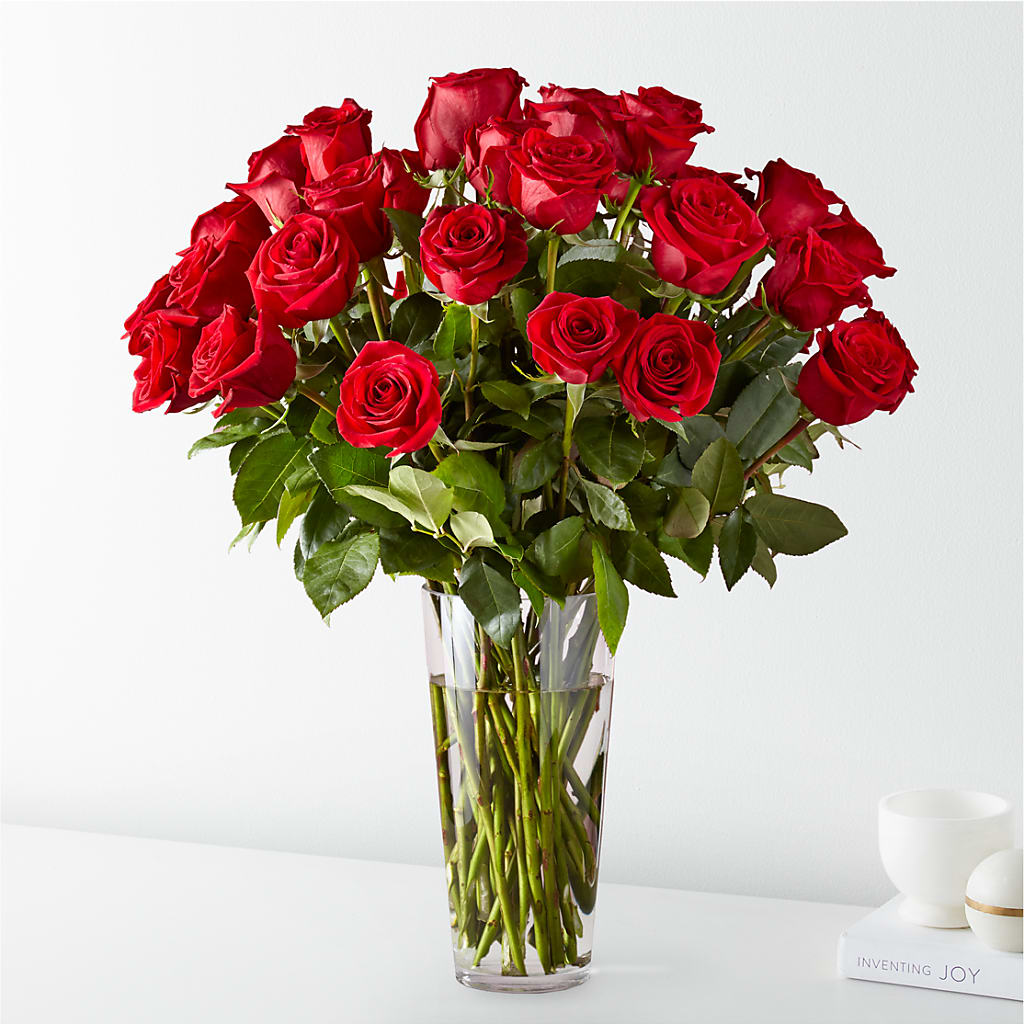 Long Stem Red Rose Bouquet – FRUIT & FLOWER CREATIONS, Portland OR