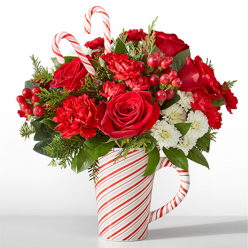 Peppermint Swirl Mug – FRUIT & FLOWER CREATIONS, Portland OR