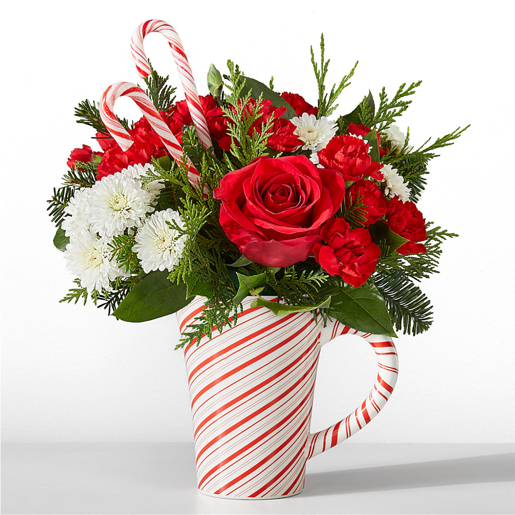 Peppermint Swirl Mug – FRUIT & FLOWER CREATIONS, Portland OR