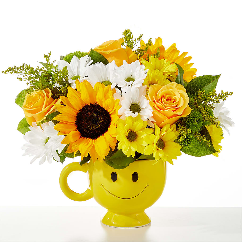 Be Happy Bouquet – FRUIT & FLOWER CREATIONS, Portland OR