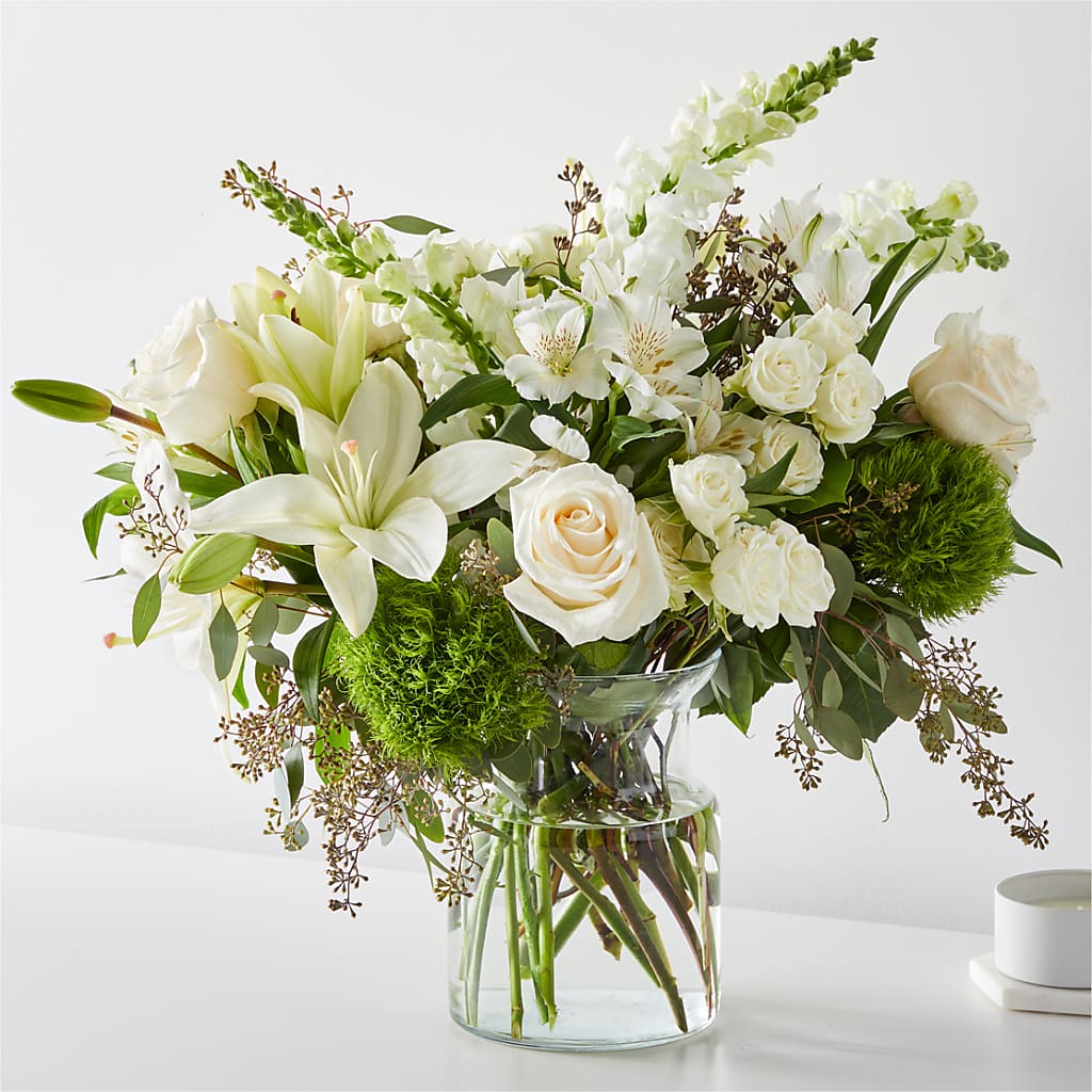 Fresh Linen Bouquet – FRUIT & FLOWER CREATIONS, Portland OR