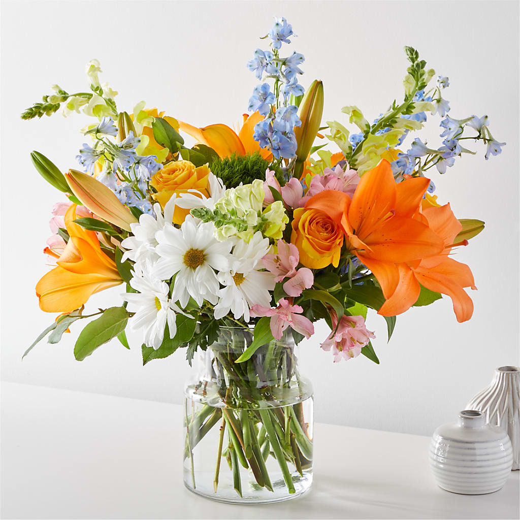 Sun Salutation Bouquet – FRUIT & FLOWER CREATIONS, Portland OR