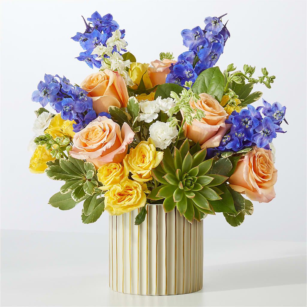 Cobalt Reverie Bouquet – FRUIT & FLOWER CREATIONS, Portland OR