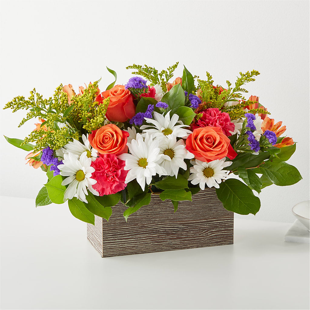 Oopsie Daisy Box Bouquet – FRUIT & FLOWER CREATIONS, Portland OR