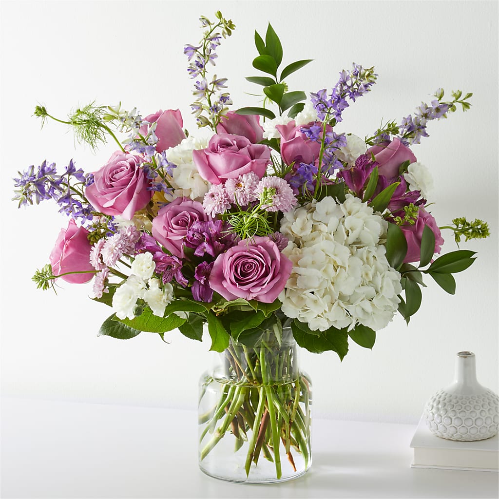 Violet Caress Bouquet – FRUIT & FLOWER CREATIONS, Portland OR
