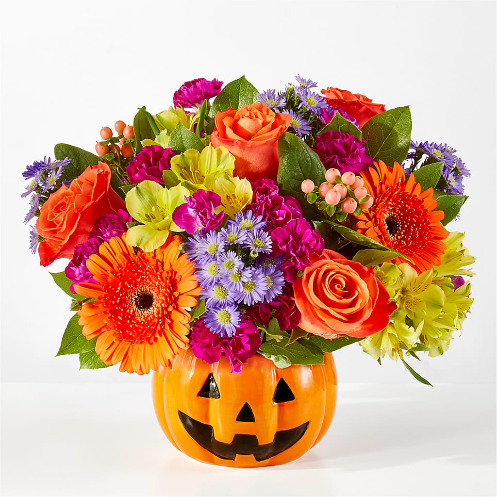 Tricks & Treats Pumpkin – FRUIT & FLOWER CREATIONS, Portland OR