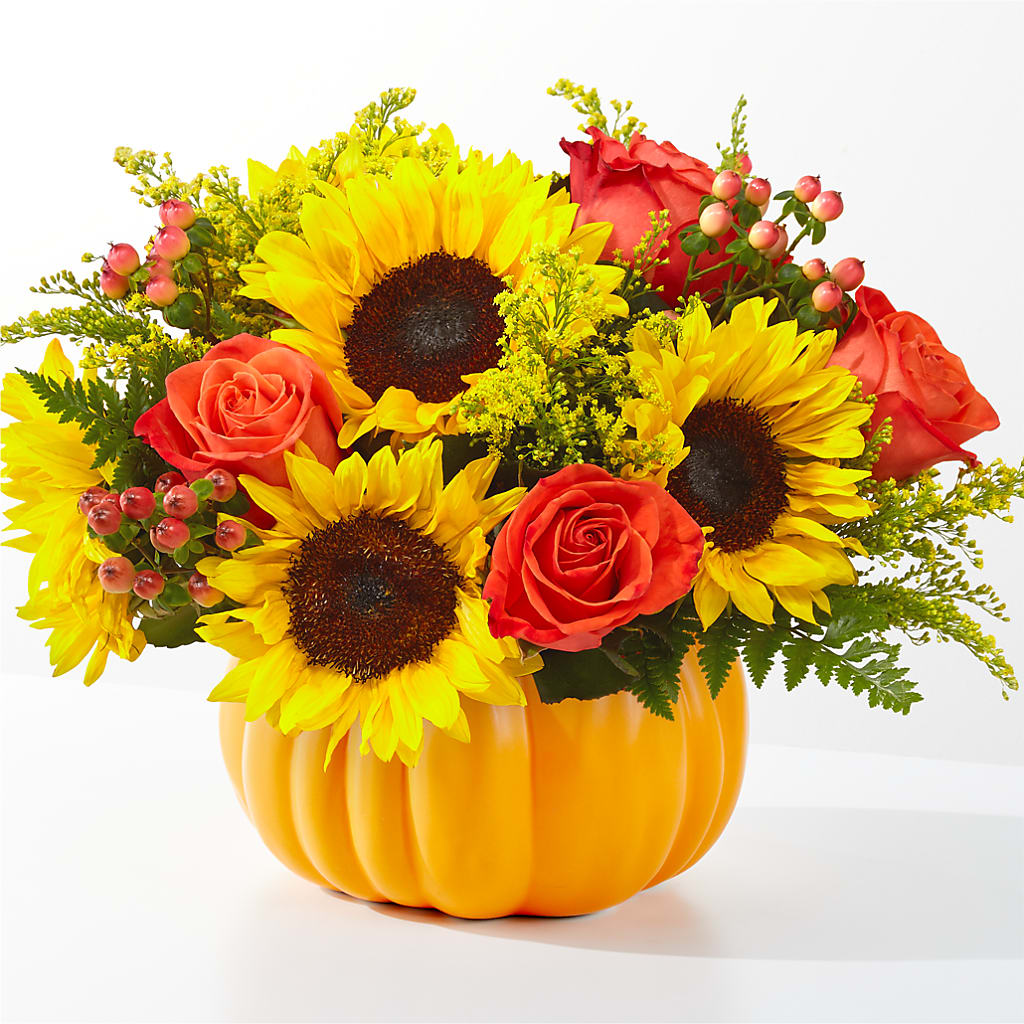 Pick of the Patch Pumpkin Bouquet – FRUIT & FLOWER CREATIONS, Portland OR