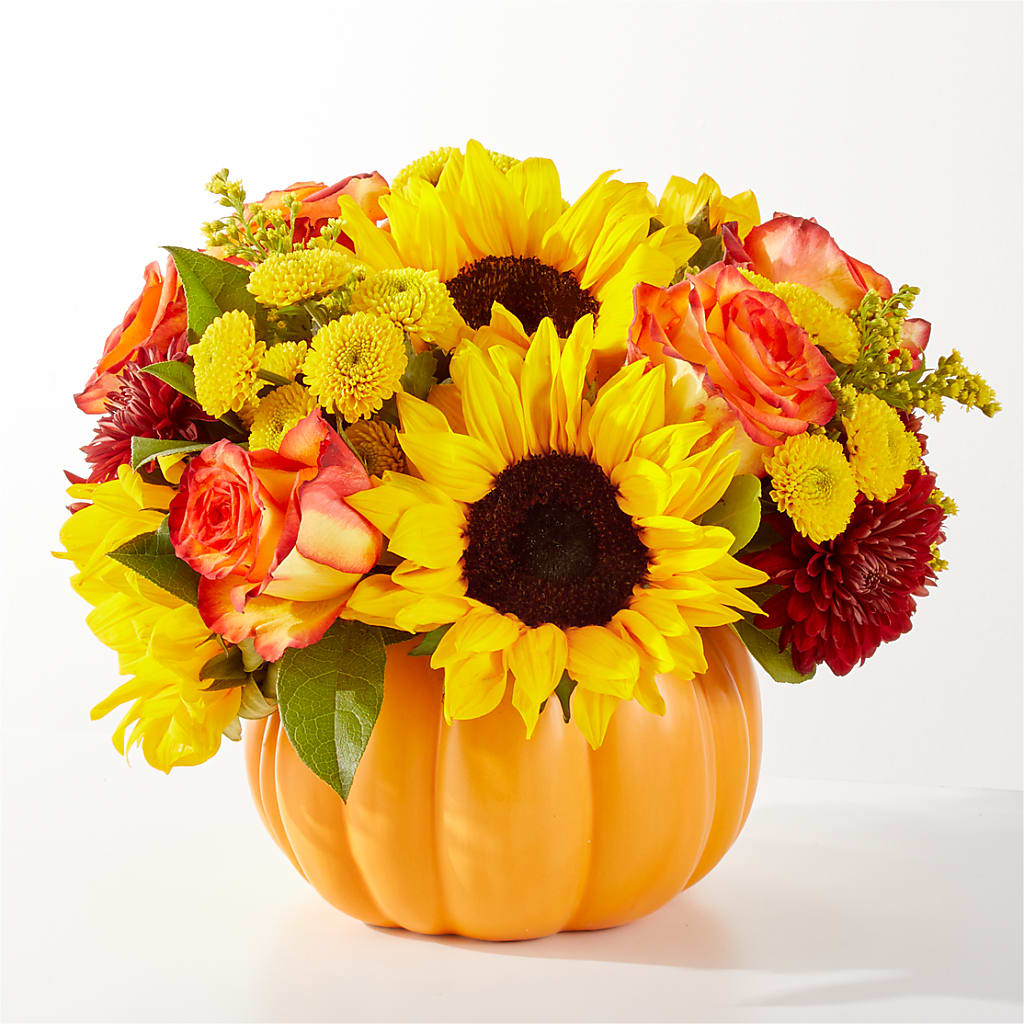 Golden Gourd Pumpkin Bouquet – FRUIT & FLOWER CREATIONS, Portland OR