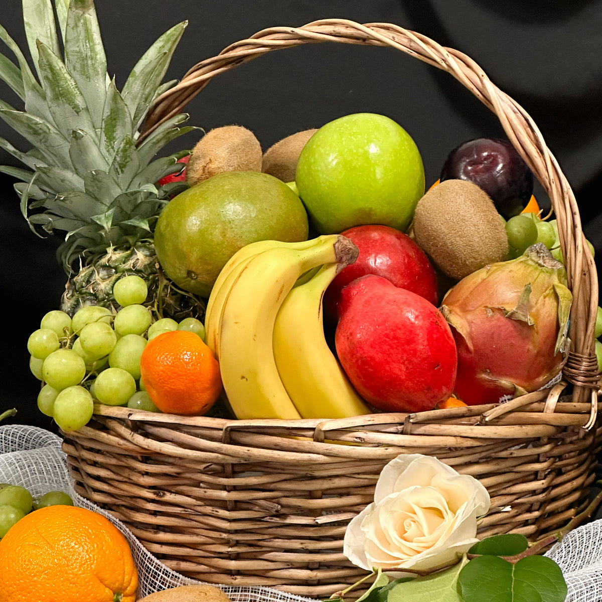 Natures Bounty Basket – FRUIT & FLOWER CREATIONS, Portland OR