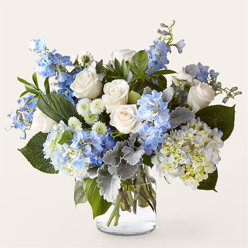 Clear Skies Bouquet – FRUIT & FLOWER CREATIONS, Portland OR
