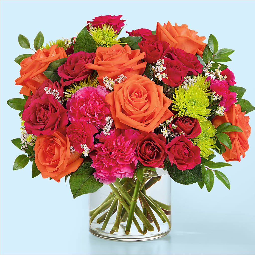Colorful Carnival Bouquet – FRUIT & FLOWER CREATIONS, Portland OR