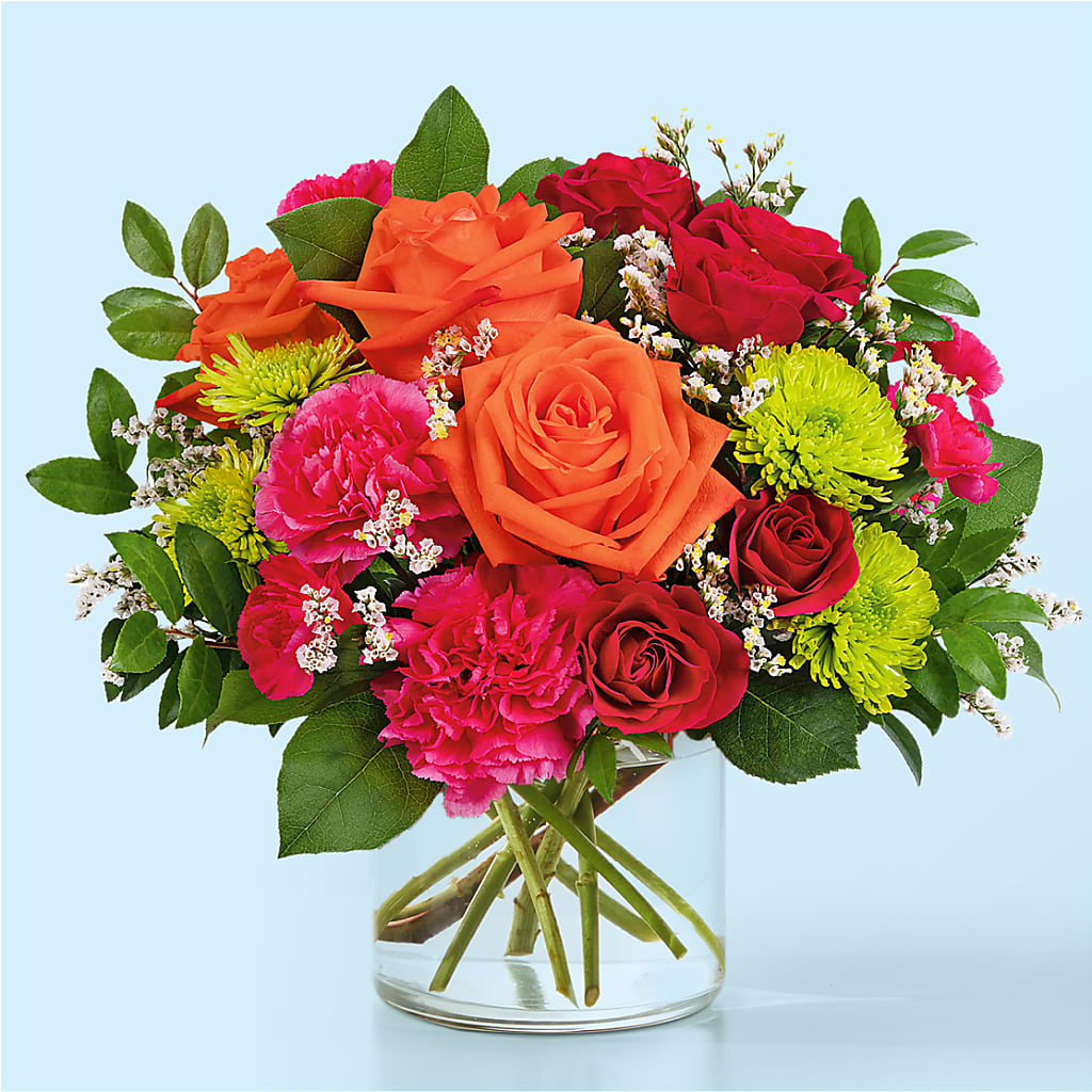 Colorful Carnival Bouquet – FRUIT & FLOWER CREATIONS, Portland OR