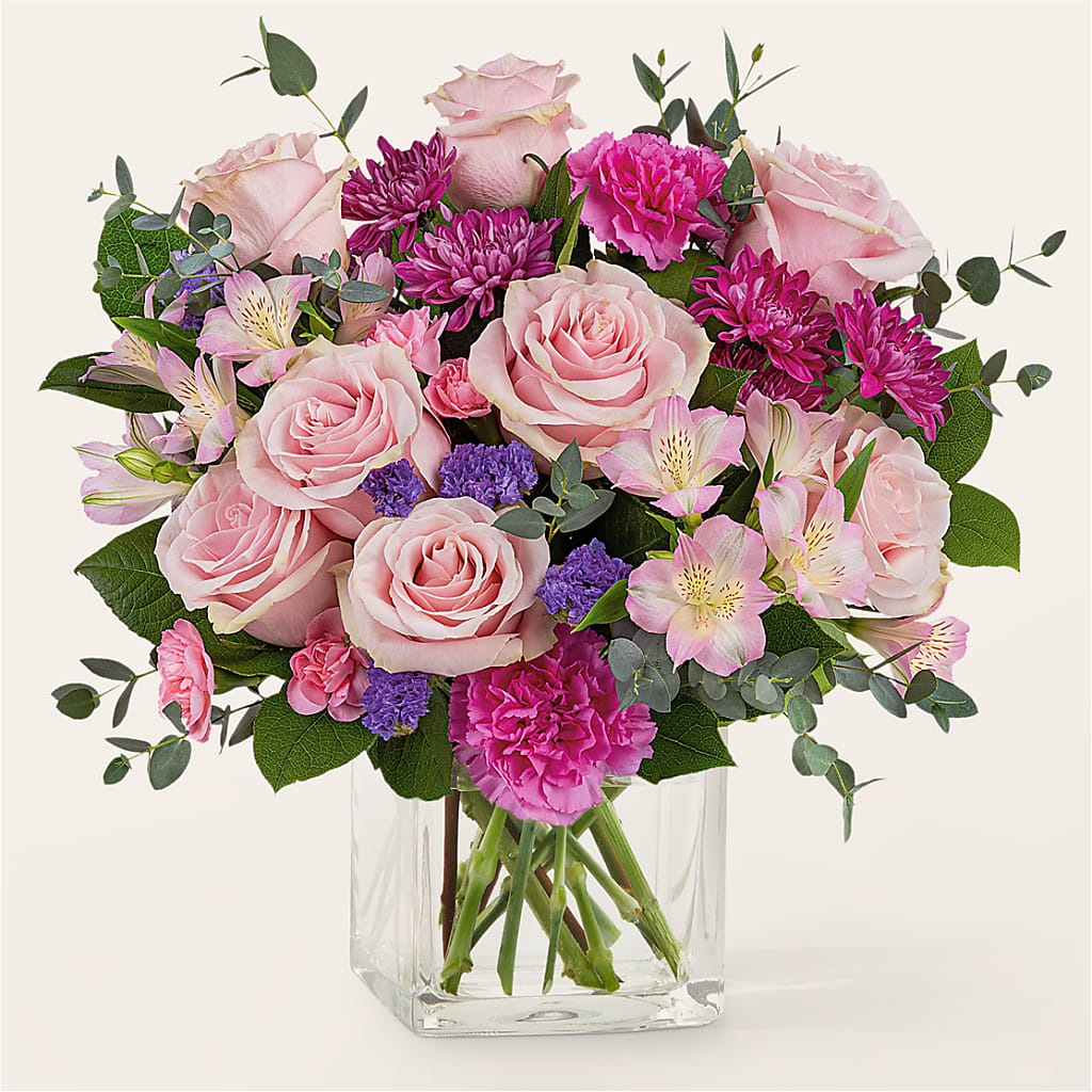 Rosy Radiance Bouquet – FRUIT & FLOWER CREATIONS, Portland OR