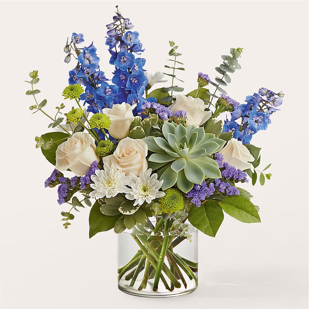 Cerulean Waves Bouquet – FRUIT & FLOWER CREATIONS, Portland OR