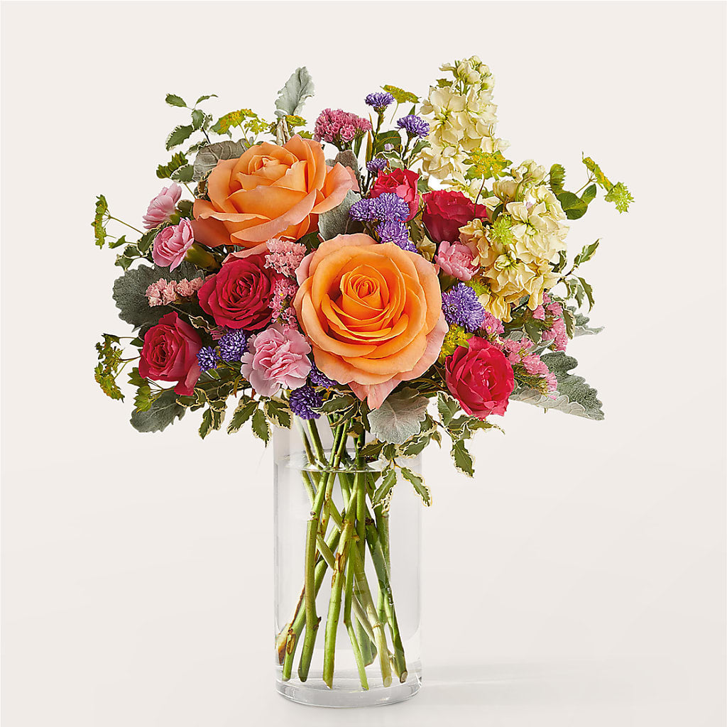 Tangerine Tango Bouquet – FRUIT & FLOWER CREATIONS, Portland OR