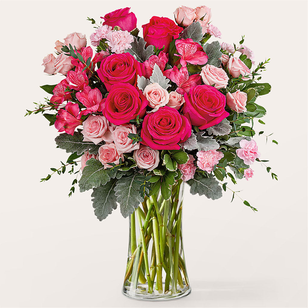 Tickled Pink Bouquet – FRUIT & FLOWER CREATIONS, Portland OR