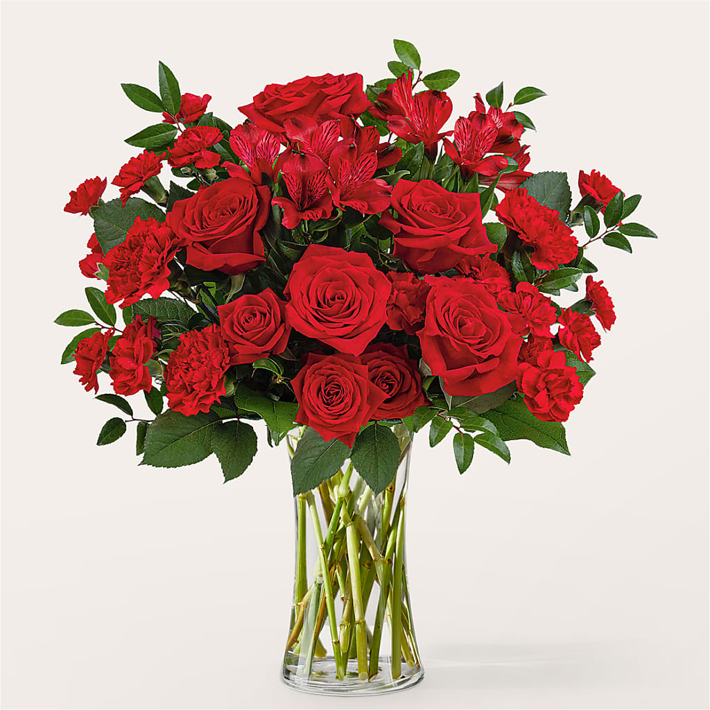 Brilliant Ruby Bouquet – FRUIT & FLOWER CREATIONS, Portland OR