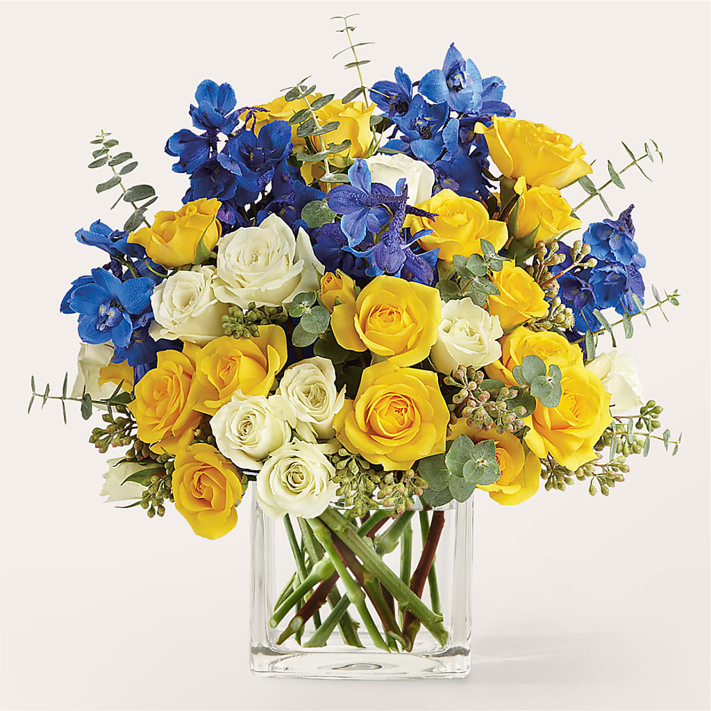 Sparkling Citrine Bouquet – FRUIT & FLOWER CREATIONS, Portland OR