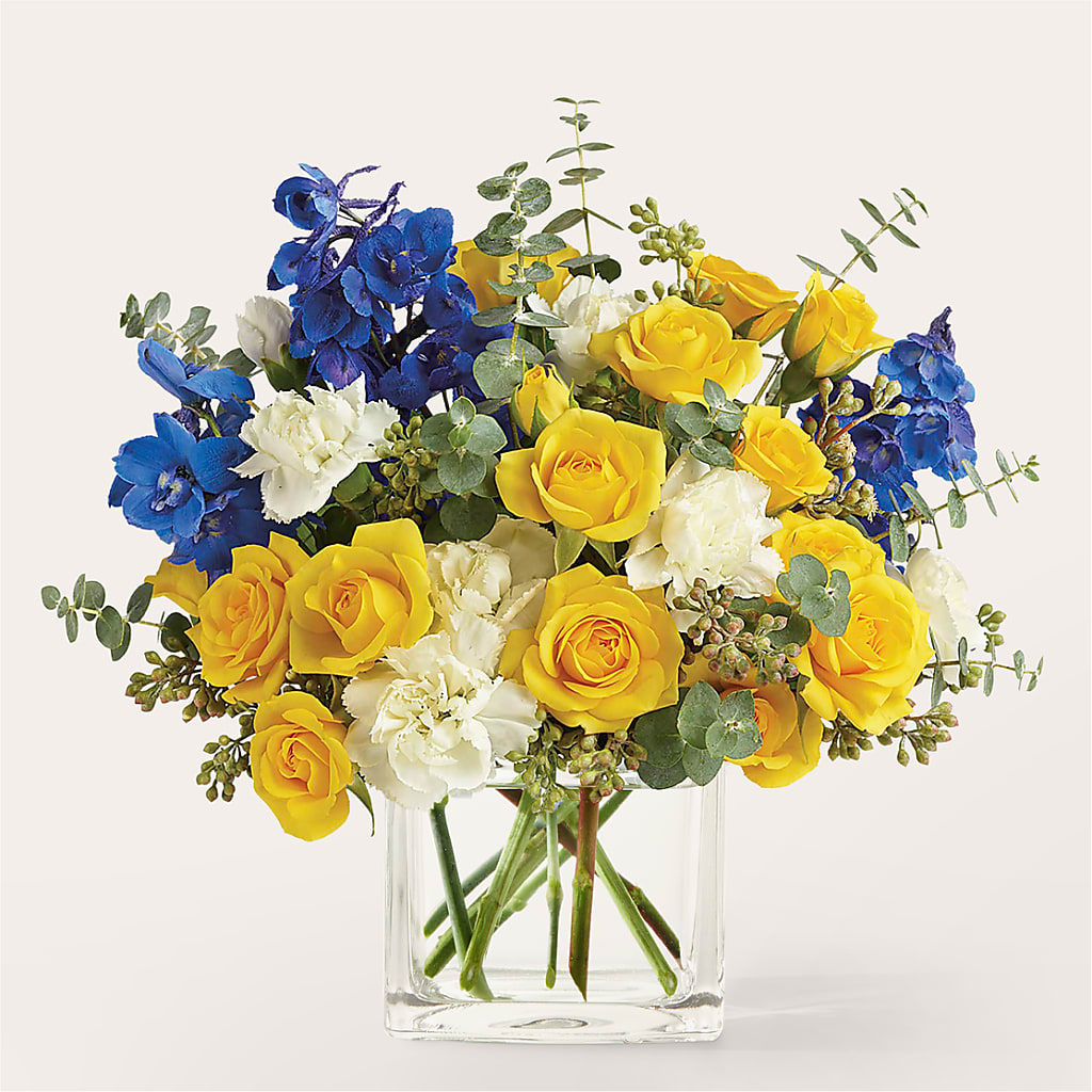 Sparkling Citrine Bouquet – FRUIT & FLOWER CREATIONS, Portland OR