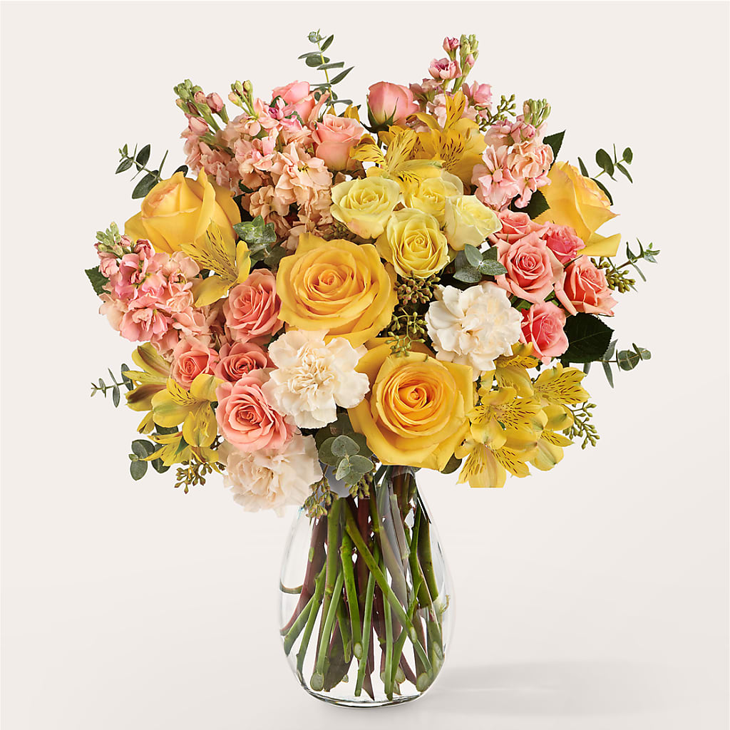 Slice of Sunrise Bouquet – FRUIT & FLOWER CREATIONS, Portland OR
