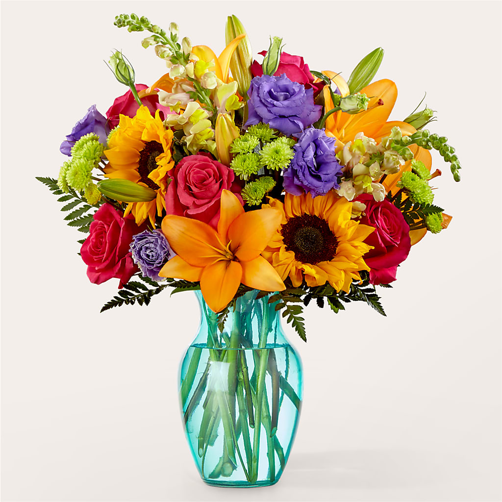Double Rainbow Bouquet – FRUIT & FLOWER CREATIONS, Portland OR