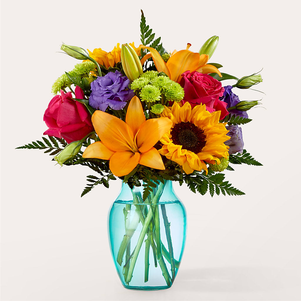 Double Rainbow Bouquet – FRUIT & FLOWER CREATIONS, Portland OR