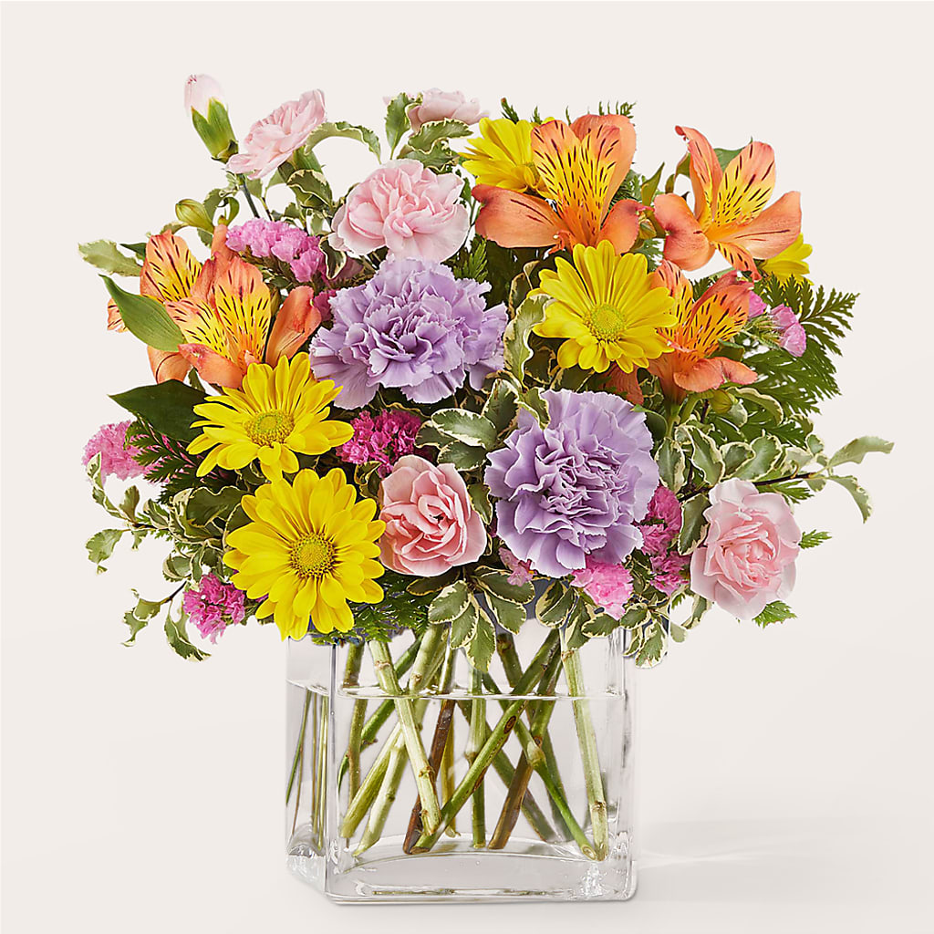 Shades of Happiness Bouquet – FRUIT & FLOWER CREATIONS, Portland OR