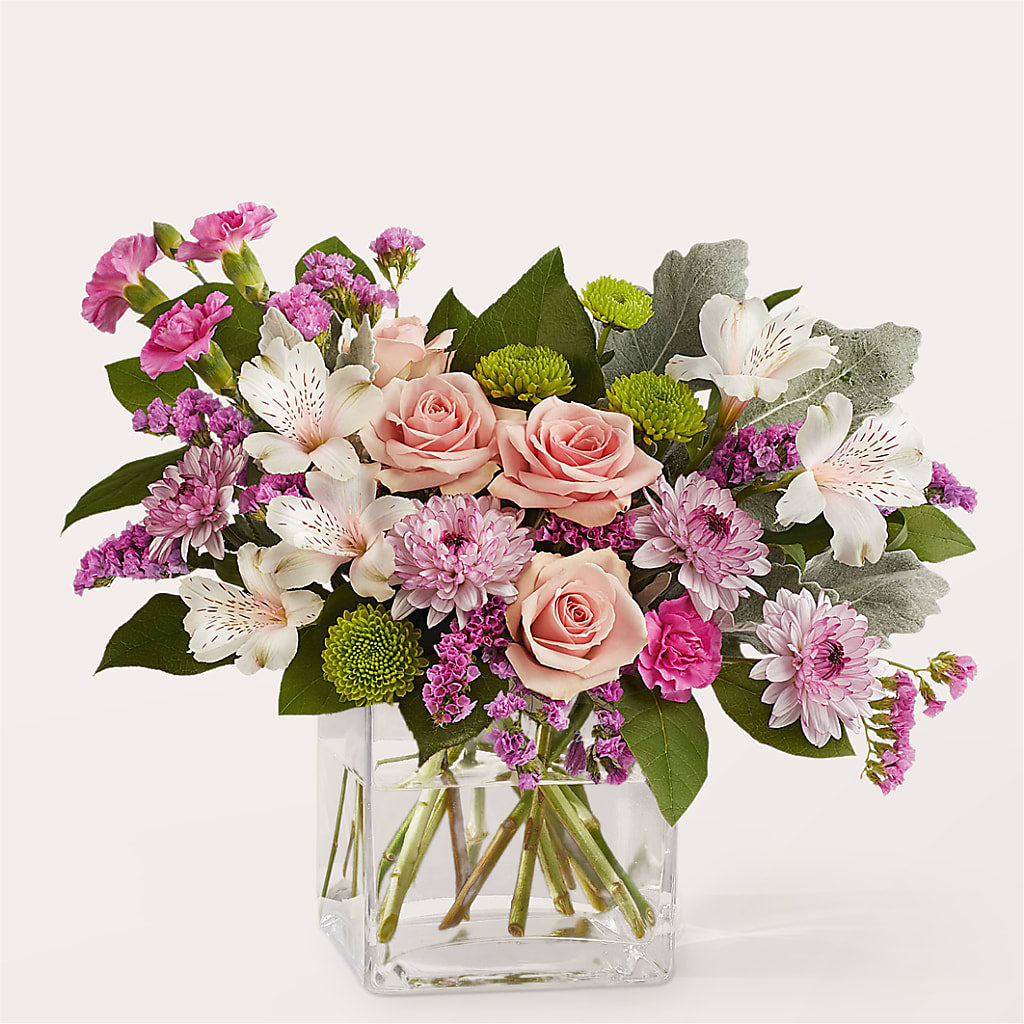 Pink Suede Bouquet – FRUIT & FLOWER CREATIONS, Portland OR