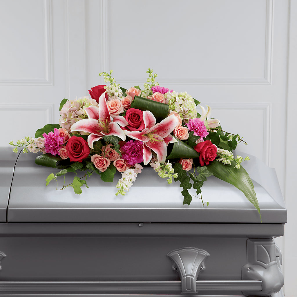Splendid Grace Casket Spray β FRUIT & FLOWER CREATIONS, Portland OR