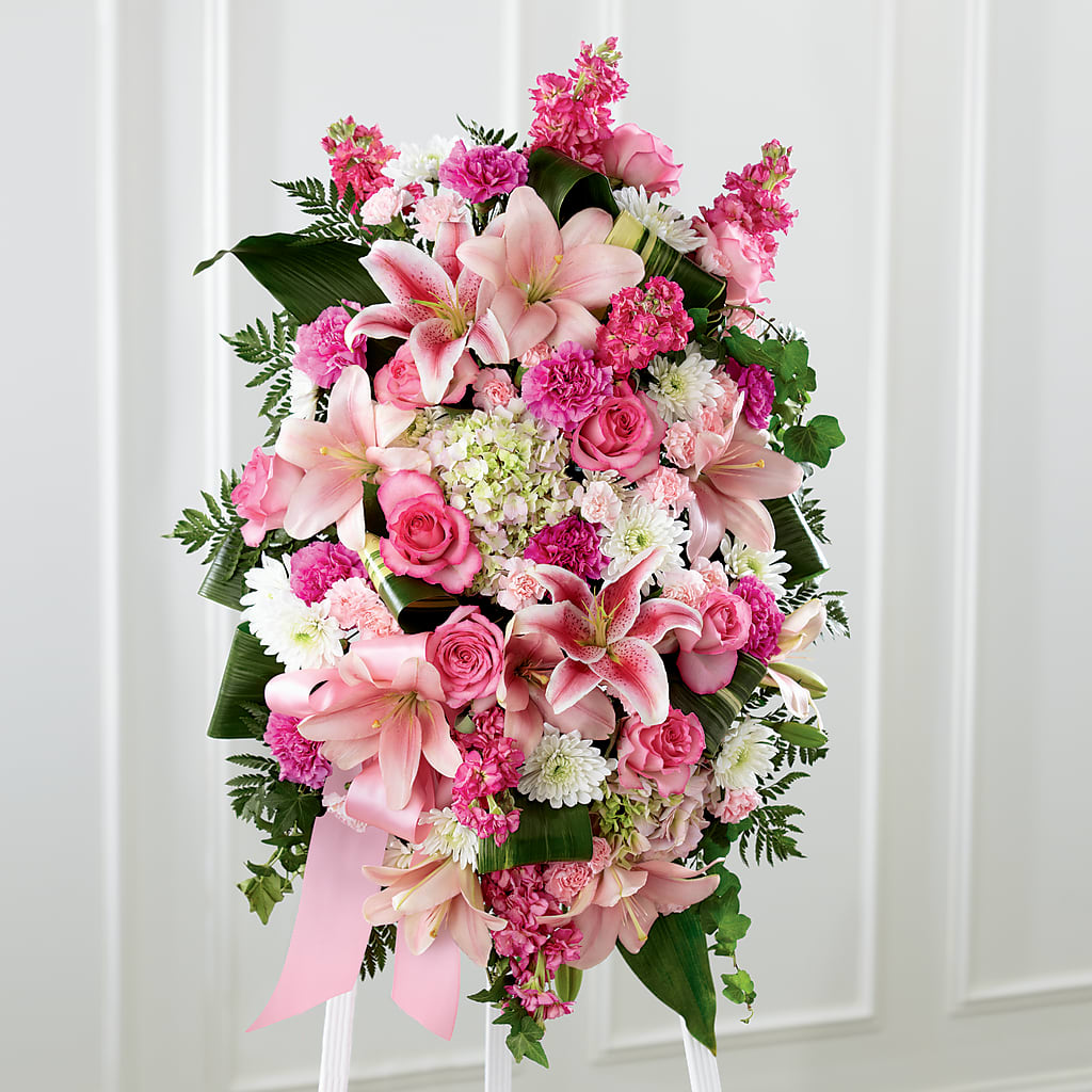 Comforting Standing Spray – FRUIT & FLOWER CREATIONS, Portland OR