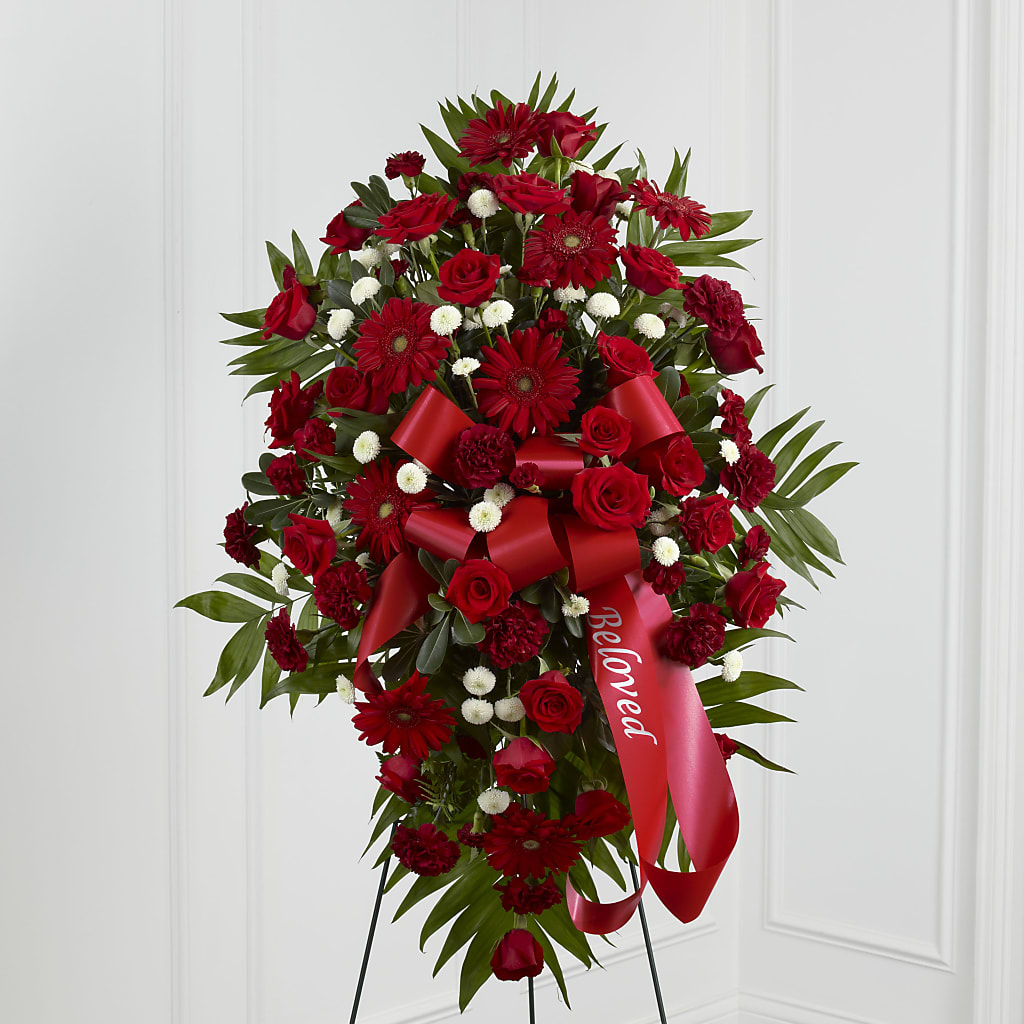 Treasured Memories Standing Spray – FRUIT & FLOWER CREATIONS, Portland OR