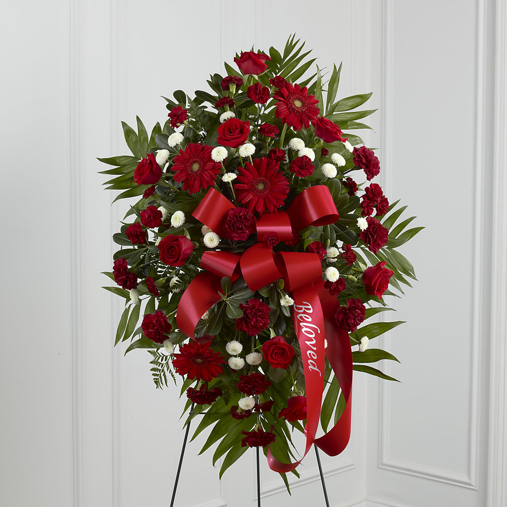Treasured Memories Standing Spray – FRUIT & FLOWER CREATIONS, Portland OR