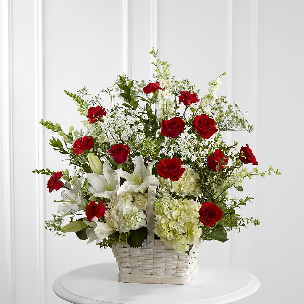 In Loving Memory Arrangement – FRUIT & FLOWER CREATIONS, Portland OR