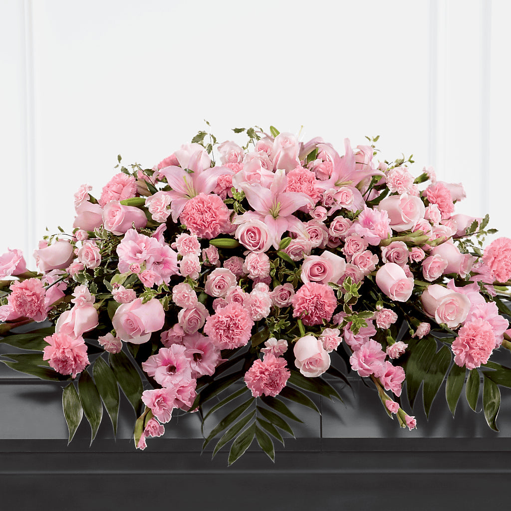Garden of Comfort Casket Spray (Standard) – FRUIT & FLOWER CREATIONS, Portland OR