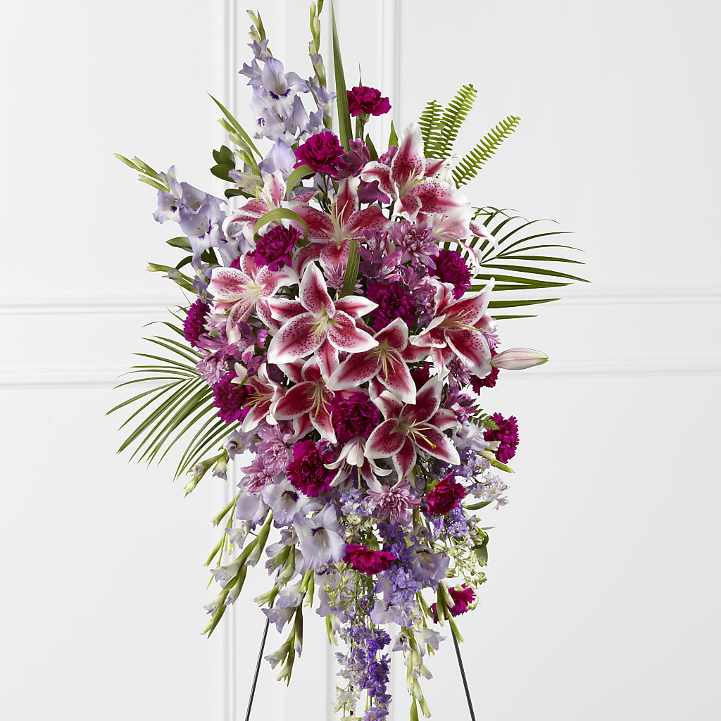 Tender Touch Standing Spray – FRUIT & FLOWER CREATIONS, Portland OR