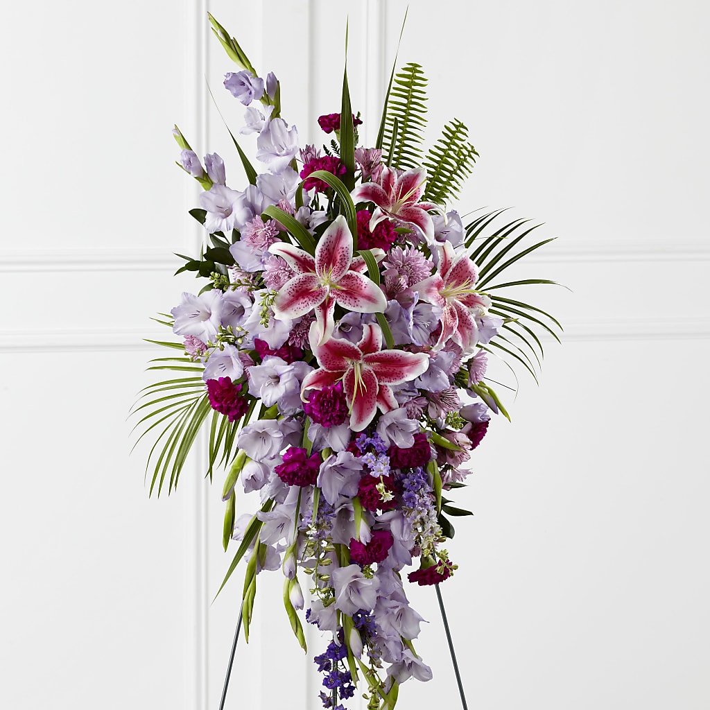 Tender Touch Standing Spray – FRUIT & FLOWER CREATIONS, Portland OR
