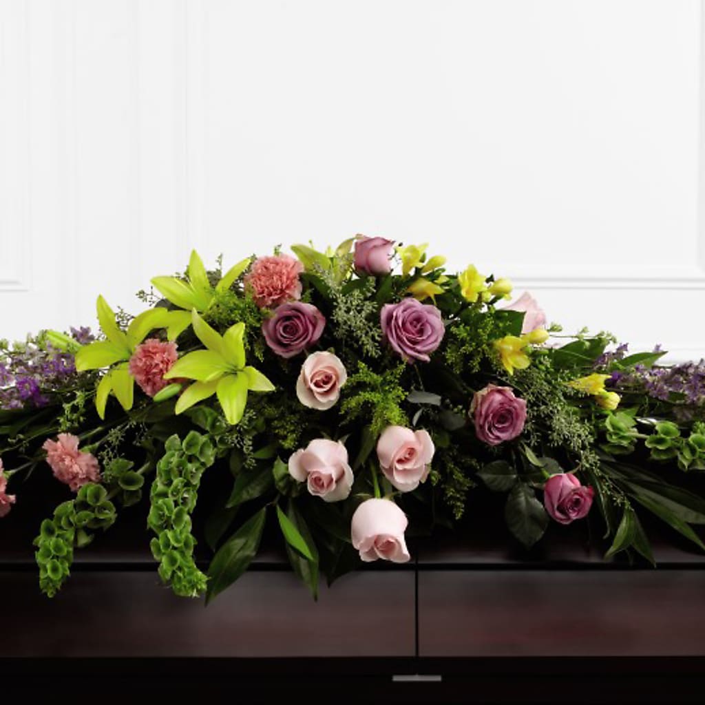 Forever Beloved Casket Spray – FRUIT & FLOWER CREATIONS, Portland OR