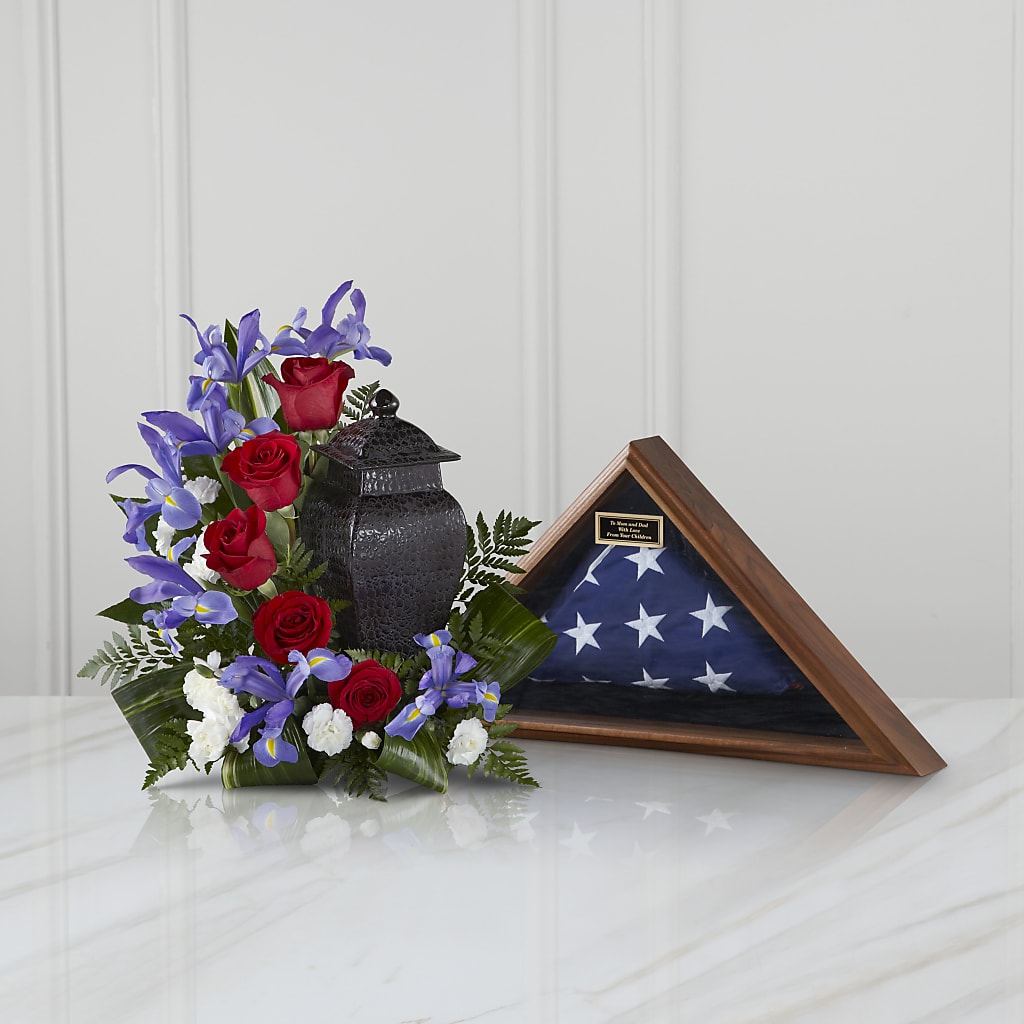 Patriotic Tribute Arrangement – FRUIT & FLOWER CREATIONS, Portland OR