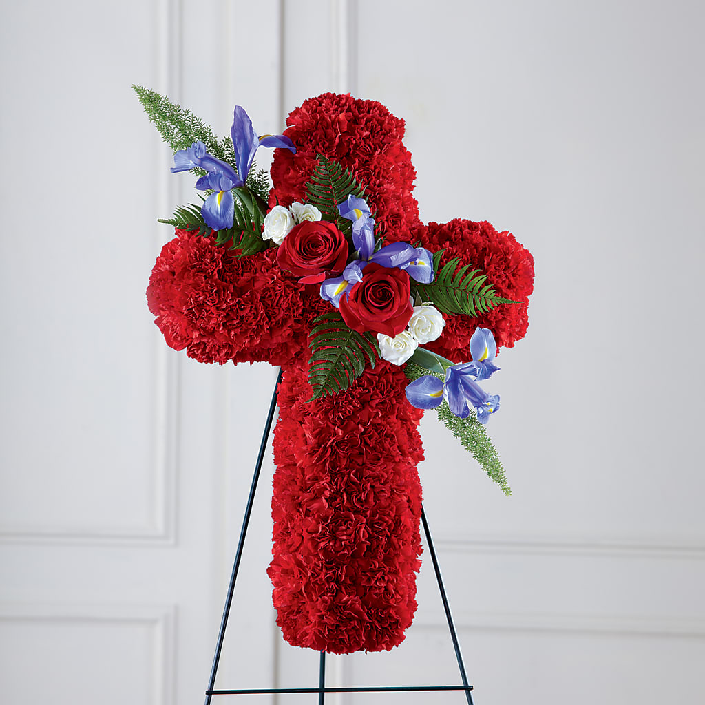 Faithful Hero Floral Cross – FRUIT & FLOWER CREATIONS, Portland OR