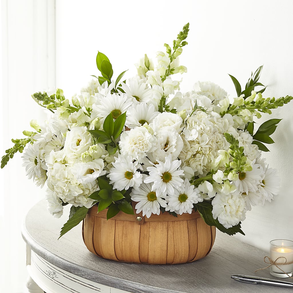 Pure Ivory Basket – FRUIT & FLOWER CREATIONS, Portland OR