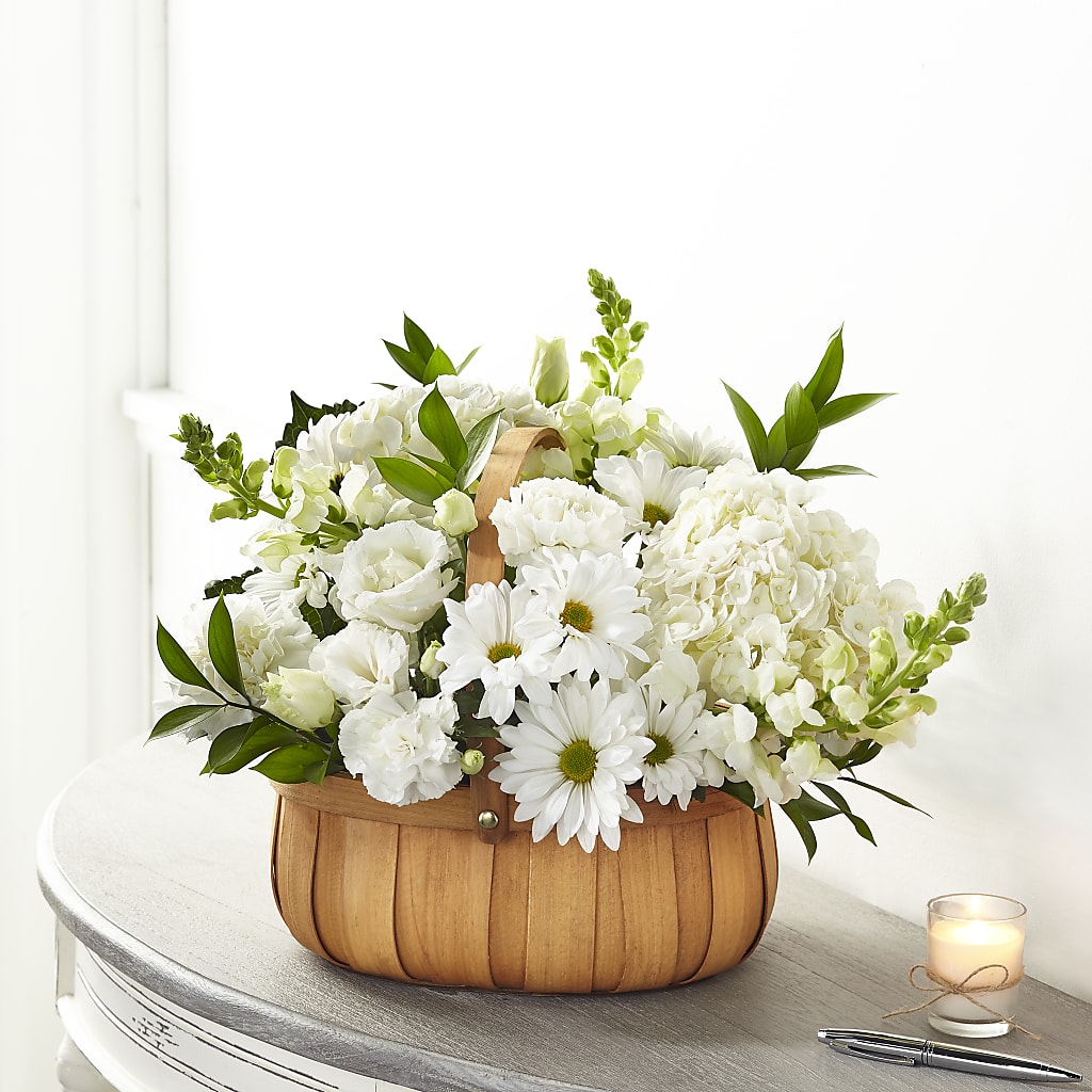 Pure Ivory Basket – FRUIT & FLOWER CREATIONS, Portland OR