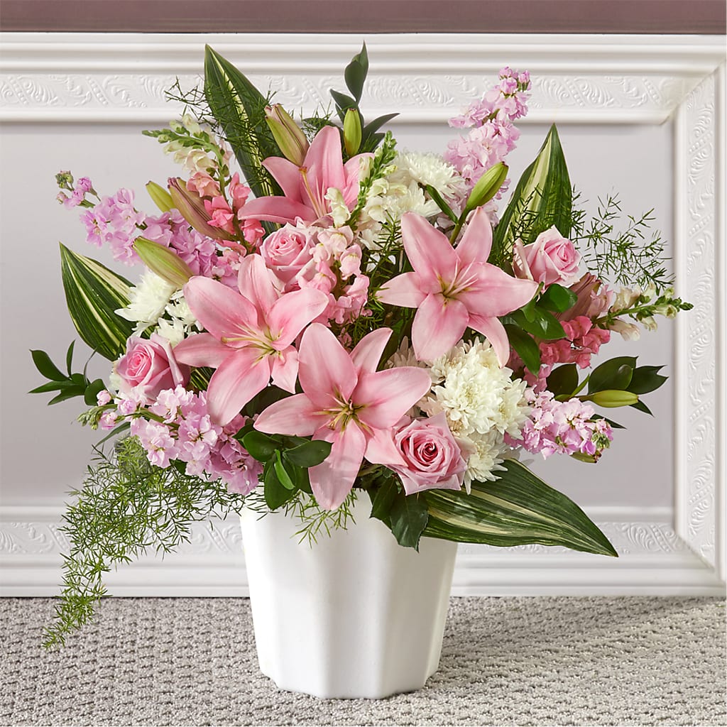 Simply Serene Floor Basket – FRUIT & FLOWER CREATIONS, Portland OR