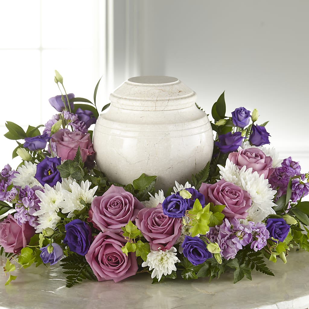 Blooming Sympathy Cremation Adornment – FRUIT & FLOWER CREATIONS, Portland OR
