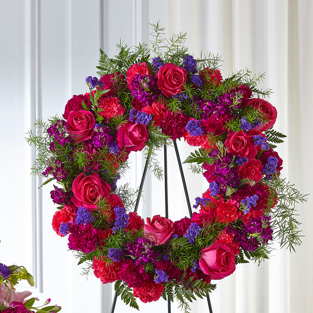 Calming Colors Wreath – FRUIT & FLOWER CREATIONS, Portland OR