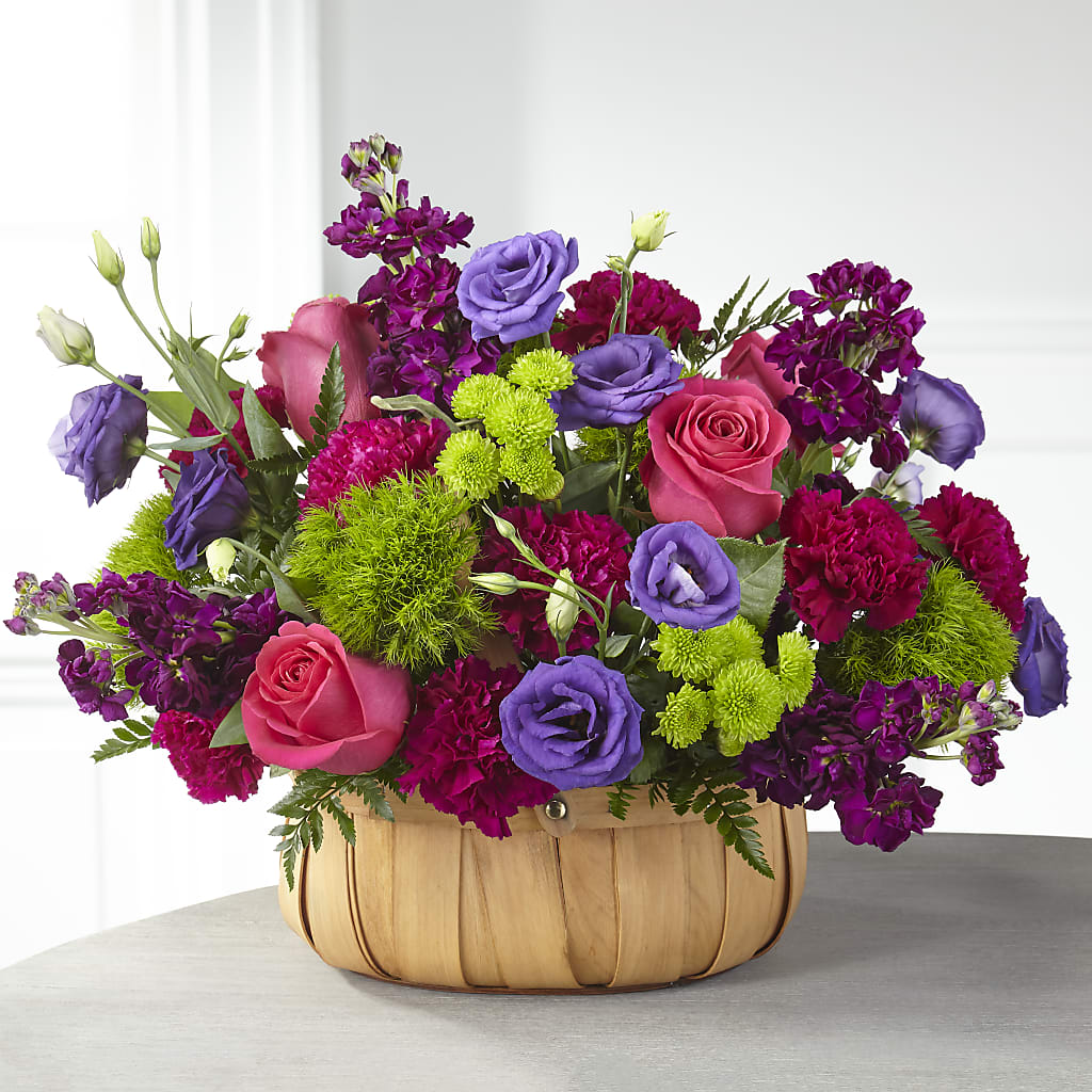 Serene Sanctuary Basket – FRUIT & FLOWER CREATIONS, Portland OR