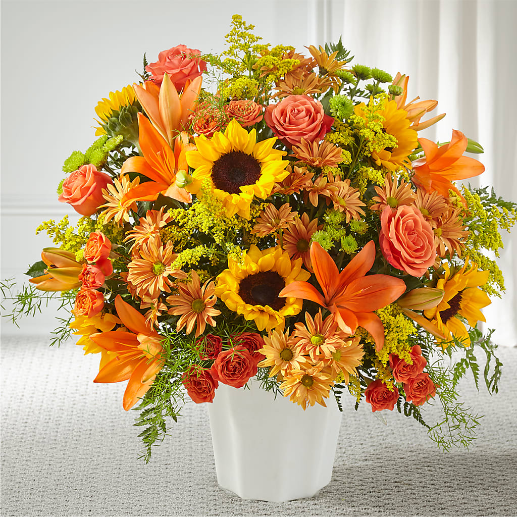 Harvest Thoughts Floor Basket – FRUIT & FLOWER CREATIONS, Portland OR