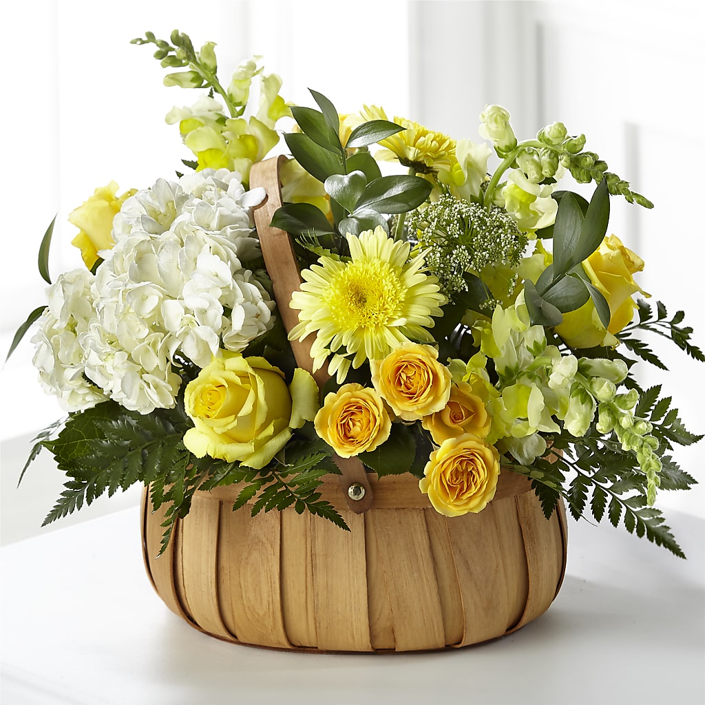 Rustic Remembrance Basket – FRUIT & FLOWER CREATIONS, Portland OR