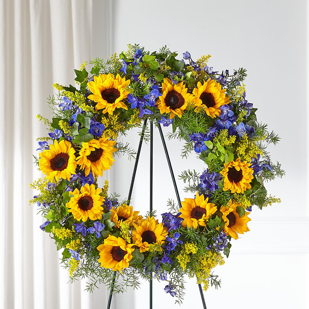 Bright Rays Wreath – FRUIT & FLOWER CREATIONS, Portland OR