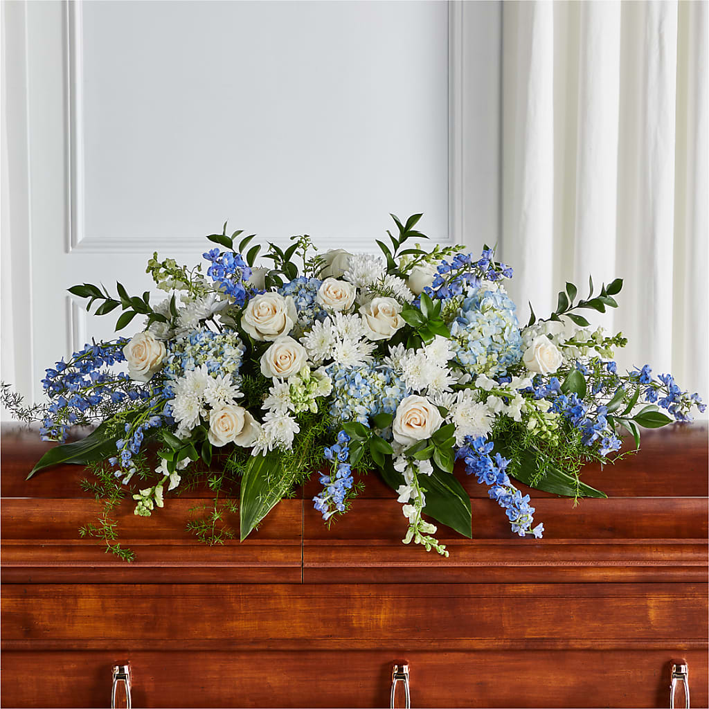 Timeless Essence Casket Spray – FRUIT & FLOWER CREATIONS, Portland OR